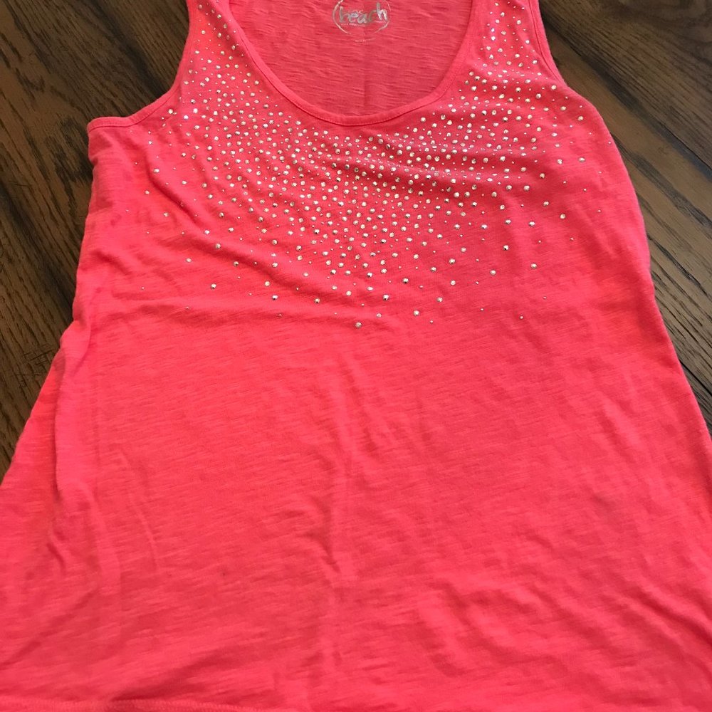 INC International Concepts BEACH Tank with Sequins